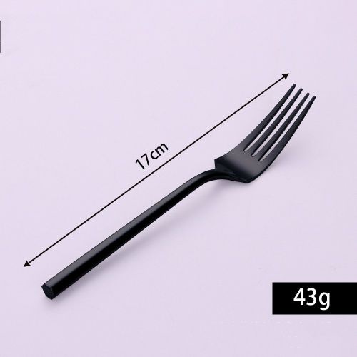 Stainless Steel Knife Fork And Spoon Set Hexagonal Forging