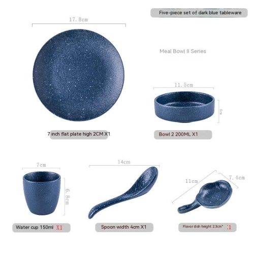 Japanese-style Hotel Table Display Tableware Four-piece Bowl And Dish Set Single Restaurant Restaurant Hot Pot Restaurant Commercial Logo